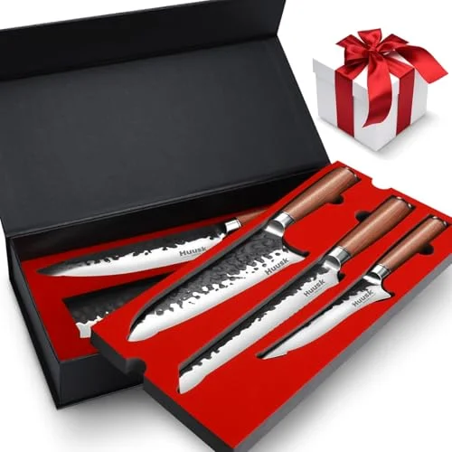 Huusk Japanese Chef Knife Set, 6 pieces