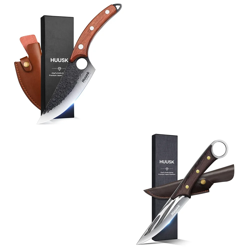 Huusk Japan Forged Knife Set Cleaver