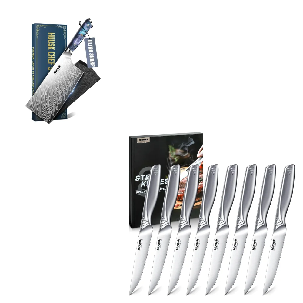 Huusk Steak Knife Set, 7", 8 pieces