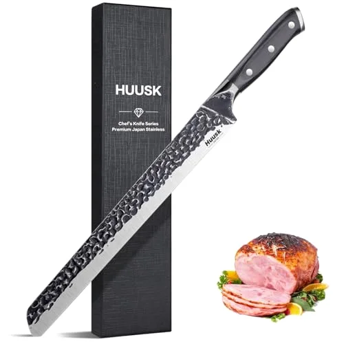 Huusk Japan Hand Forged Slicing Knife, 11.5"