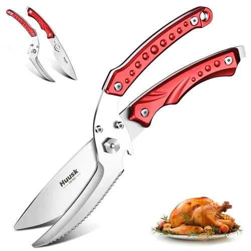 Huusk Kitchen Scissors, Red