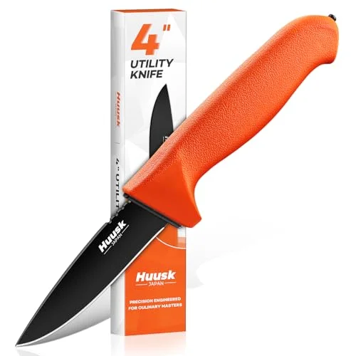 Huusk Caping Knife, 4", Orange