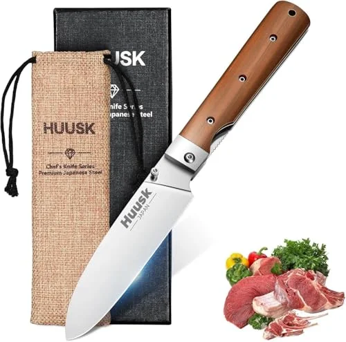 Huusk Folding Chef Pocket Knife-japanese Santoku