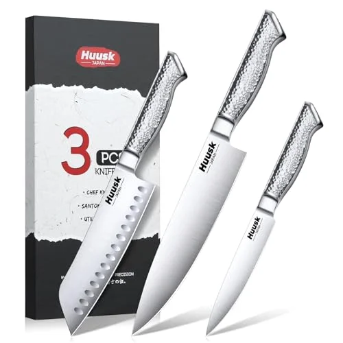 Huusk Chef Knife Set, 3 pieces, Stainless