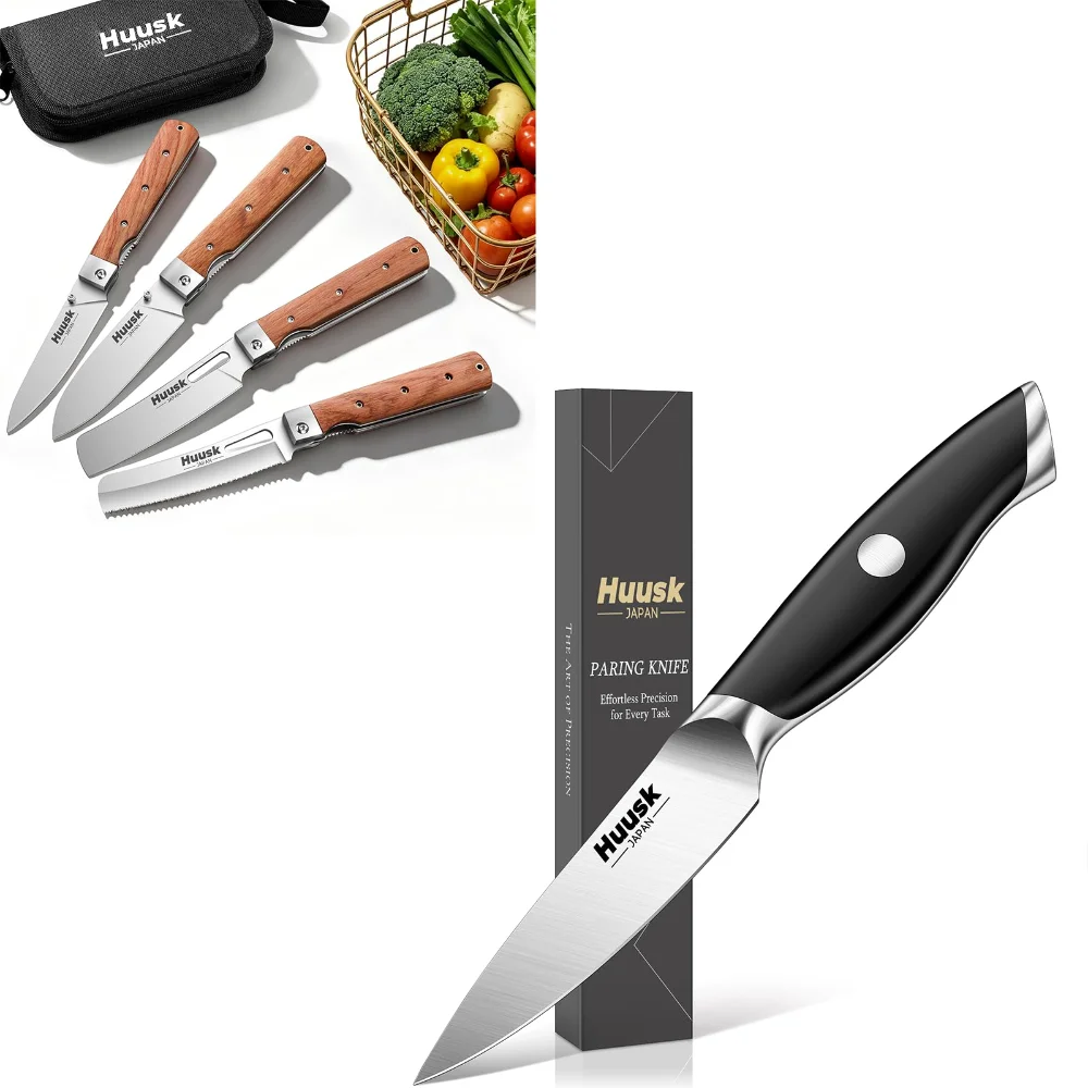 Huusk Folding Chef Knife Set Sleek