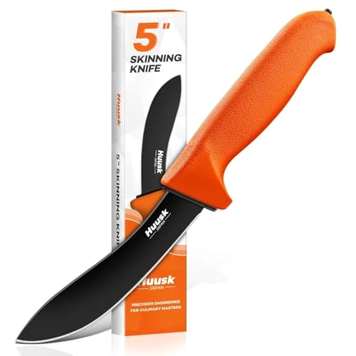 Huusk Skinning Knife, 5", Orange