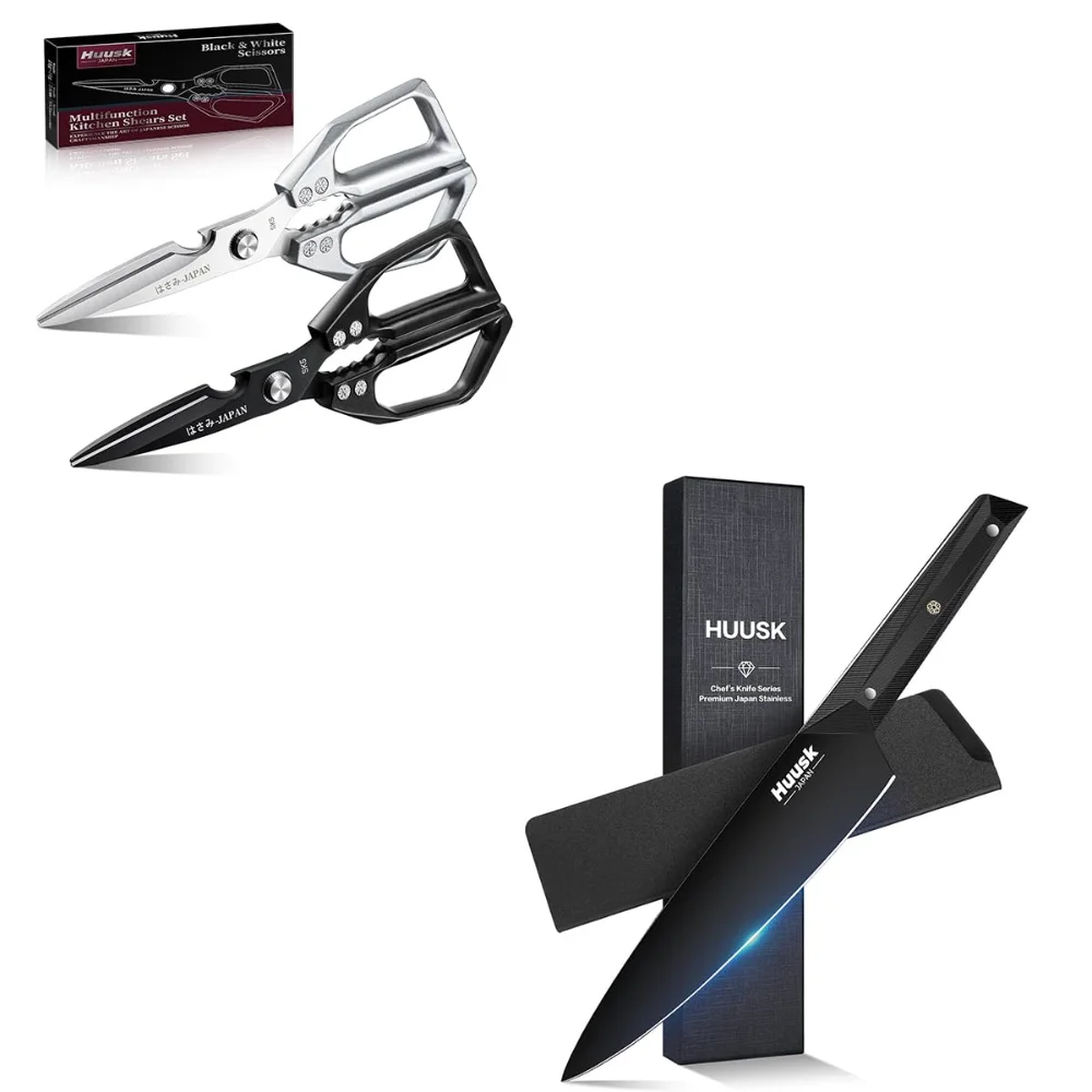 Huusk Japan Knife, 8", Black