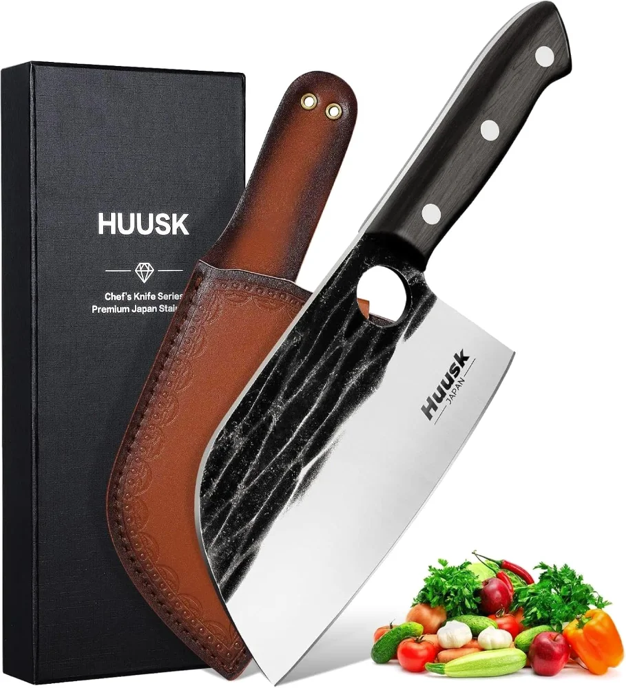 Huusk Serbian Chef Knife Hand Forged
