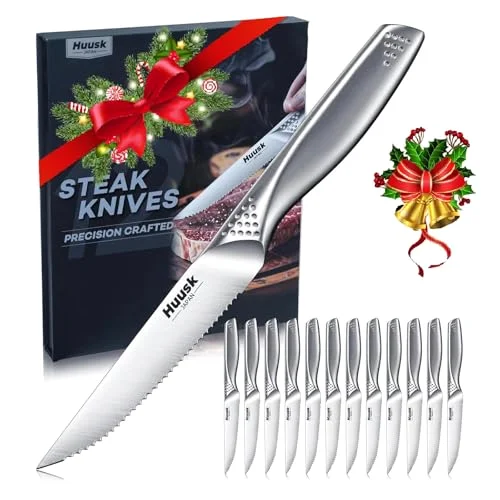 Huusk Steak Knife Set, 12 pieces, Silver