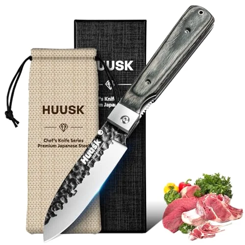 Huusk Japanese Folding Santoku Knife