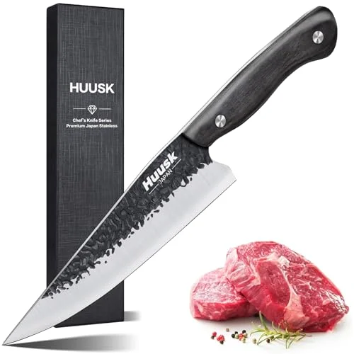 Huusk Chef Knife Japanese, Black