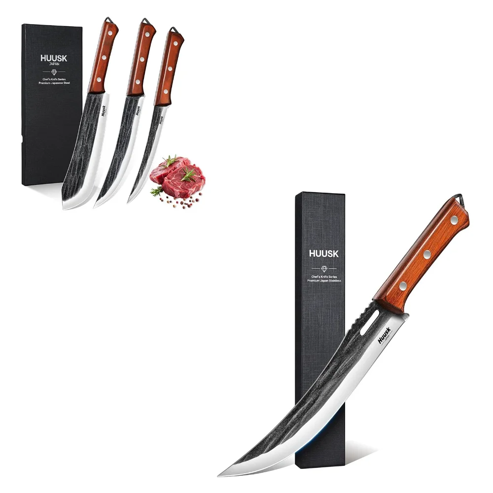 Huusk Hand Forged Carving Knife Bundle