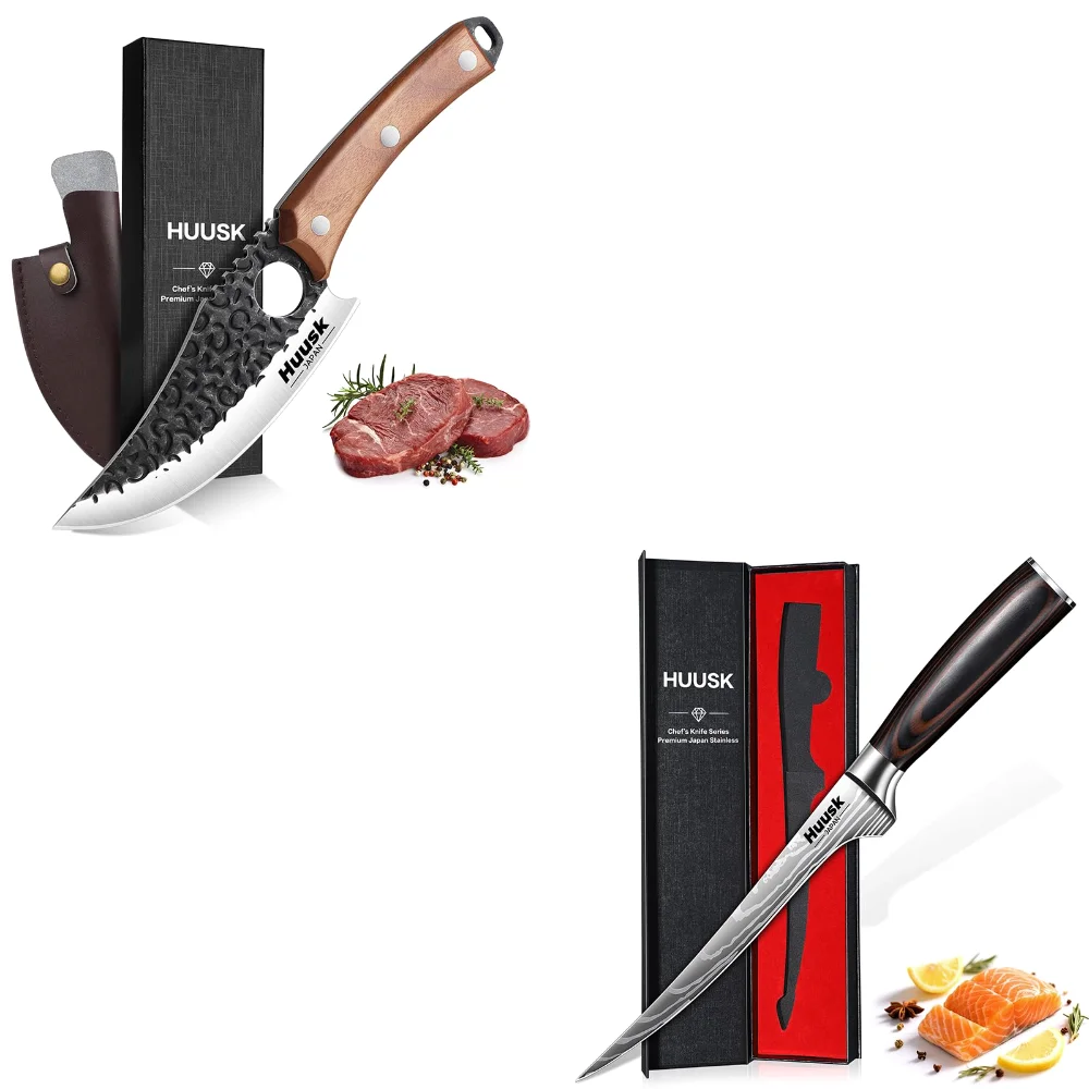 Huusk Filet Knife, 7", Brown
