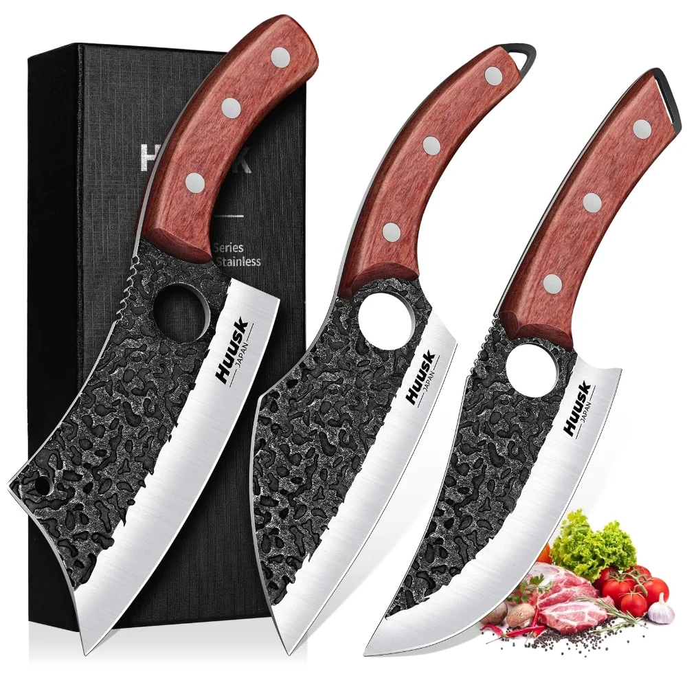 Huusk Butcher Knife Set, 3 pieces