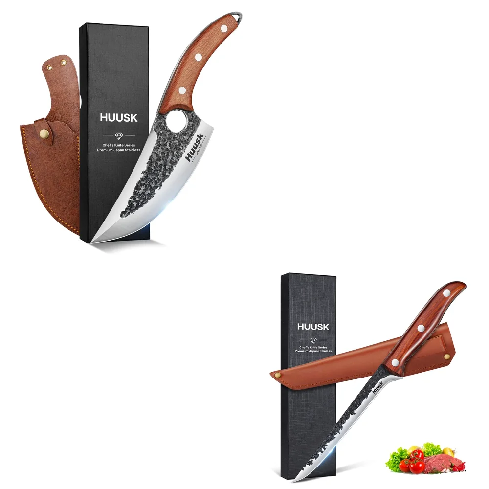 Huusk Japan Knife Set, 6", Brown