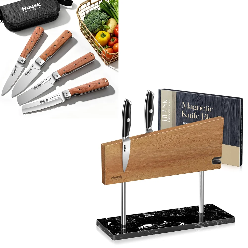 Huusk Folding Chef Knife Set Strong