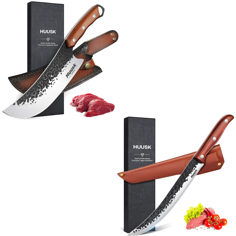 Huusk Japanese Knife Set Breaking, 8"