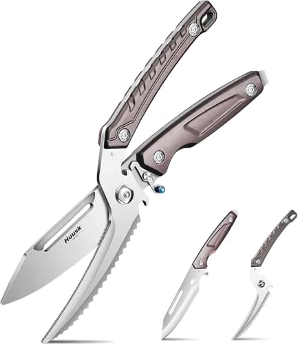 Huusk Heavy Duty Poultry Scissors, Black