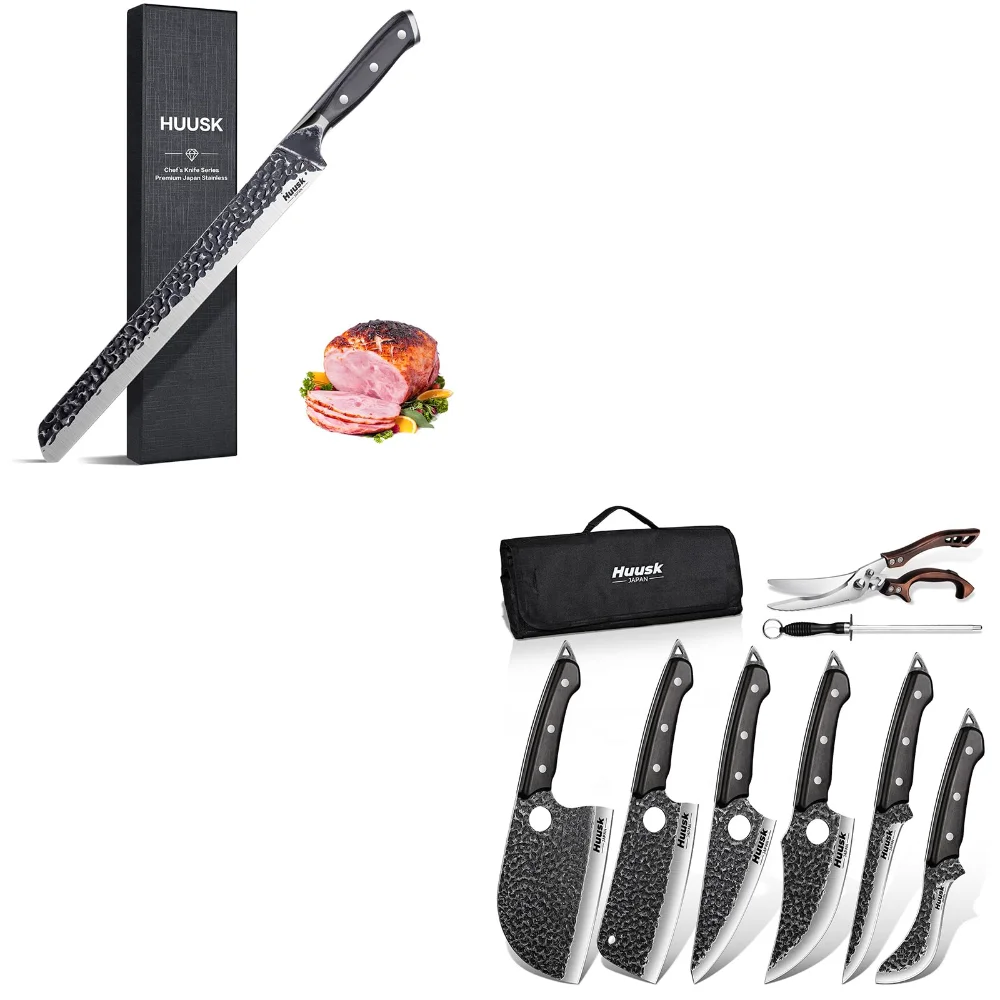 Huusk Serbian Chef Knife Set, 11.5", 6 pieces