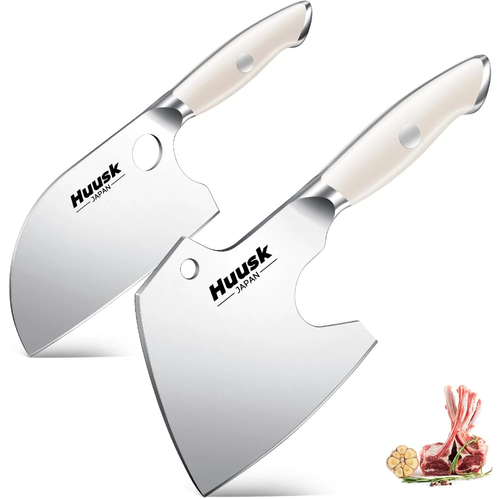 Huusk Butcher Knife Set, White