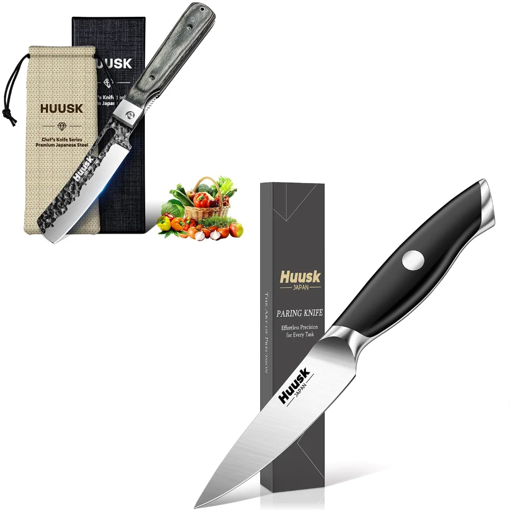 Huusk Japanese Folding Nakiri Knife Paring