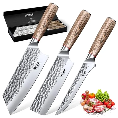 Huusk Kitchen Knife Set, 3 pieces, Silver
