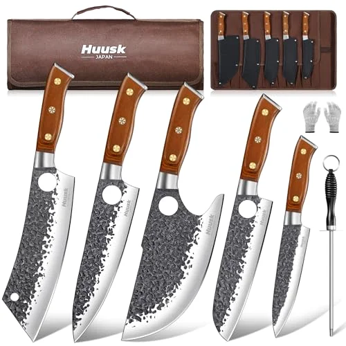 Huusk Butcher Knife, Black